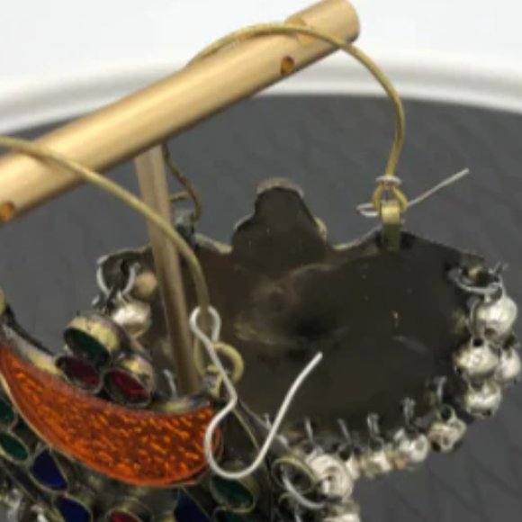 Tribal Kuchi Handmade Hoop Earrings - Picture 3 of 8